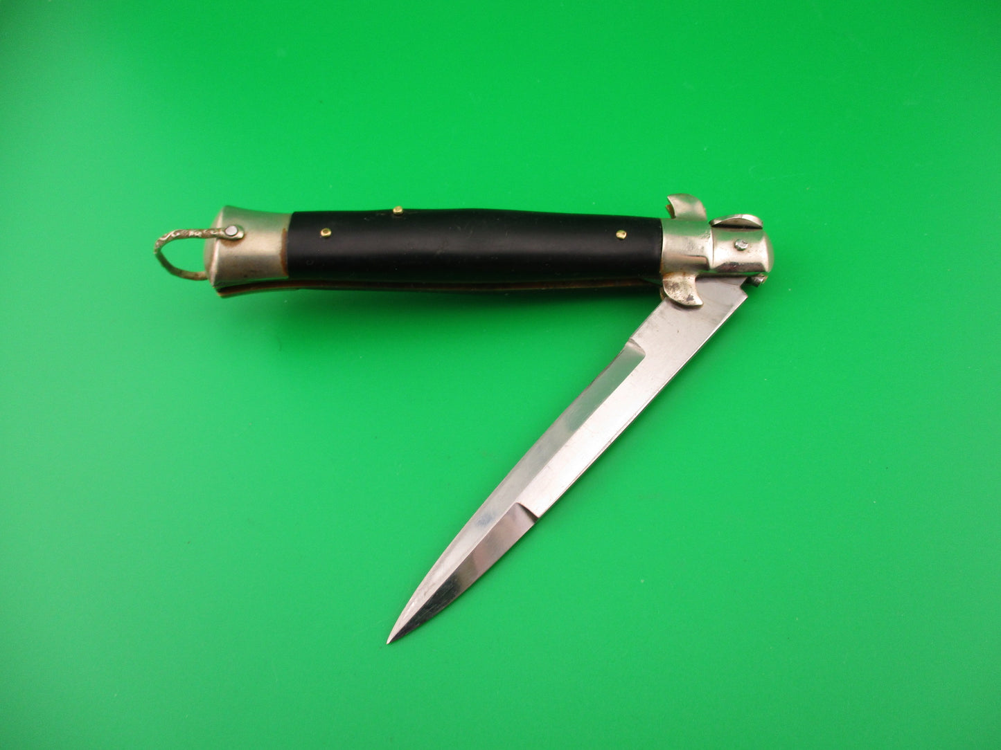 STAINLESS STEEL 23cm Japanese Picklock Vintage Black automatic knife