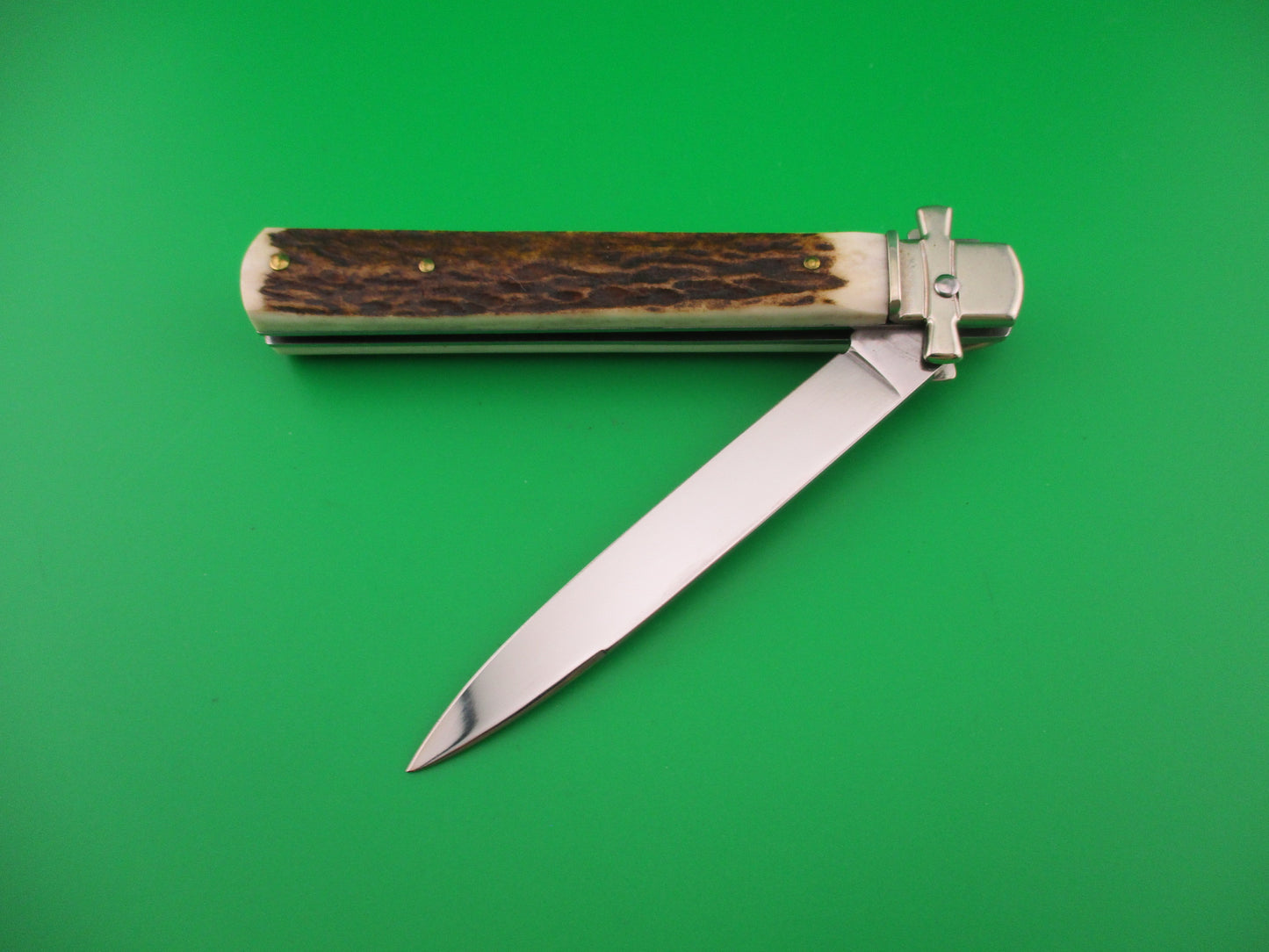 AGA CAMPOLIN Dominus 23cm Stag Lever automatic knife