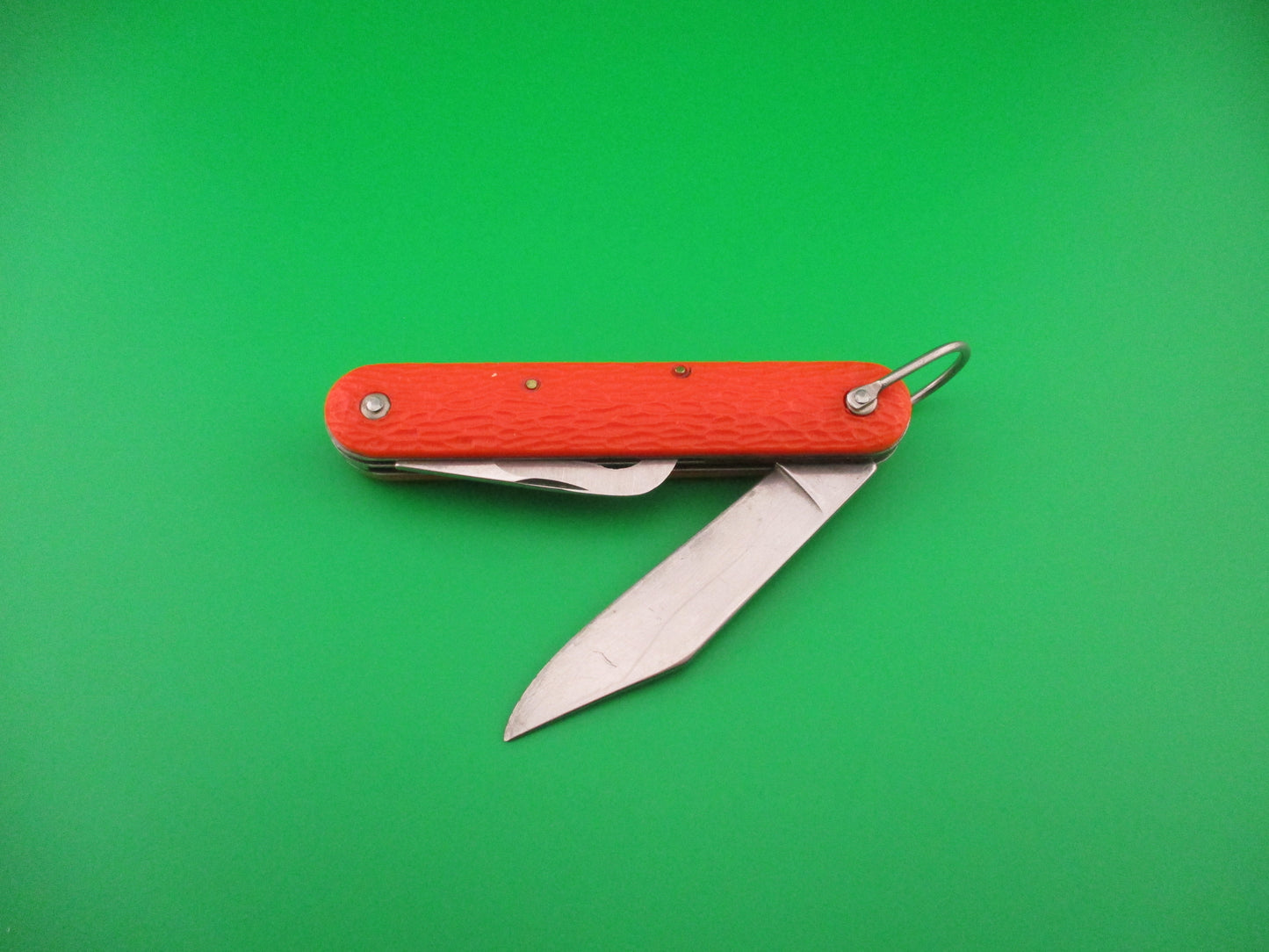 CAMILLUS vintage MC1 Orange paratrooper automatic knife with hook blade