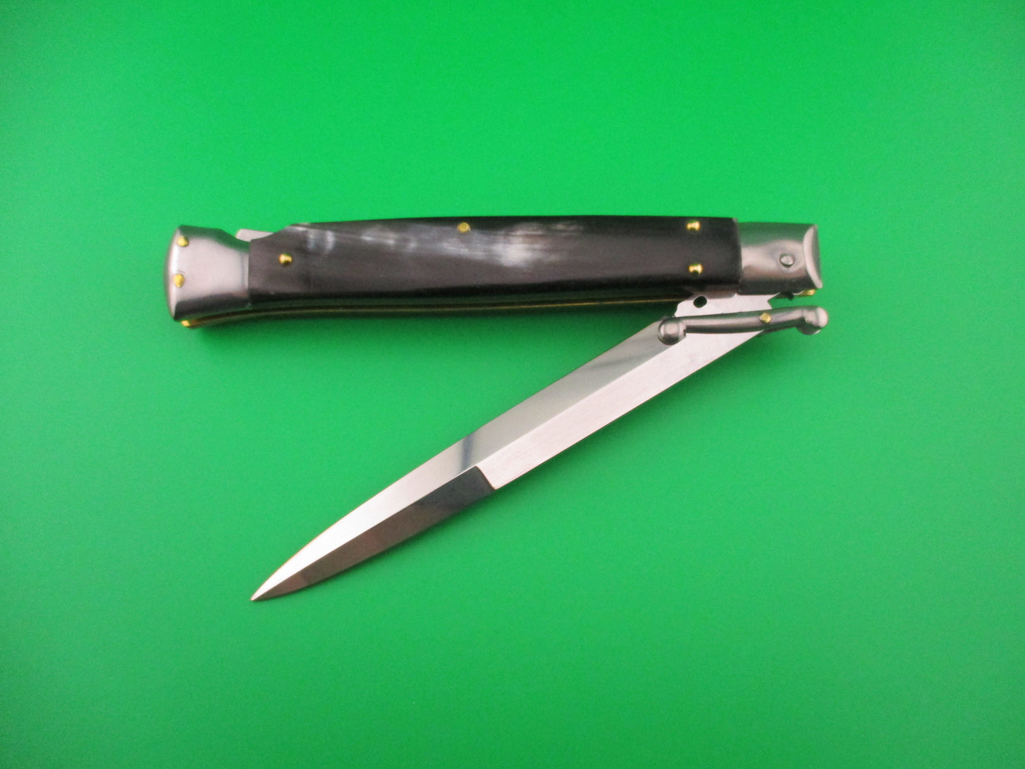 FRANK B ITALY 28cm Italian Swing Guard Brazilian horn automatic knife