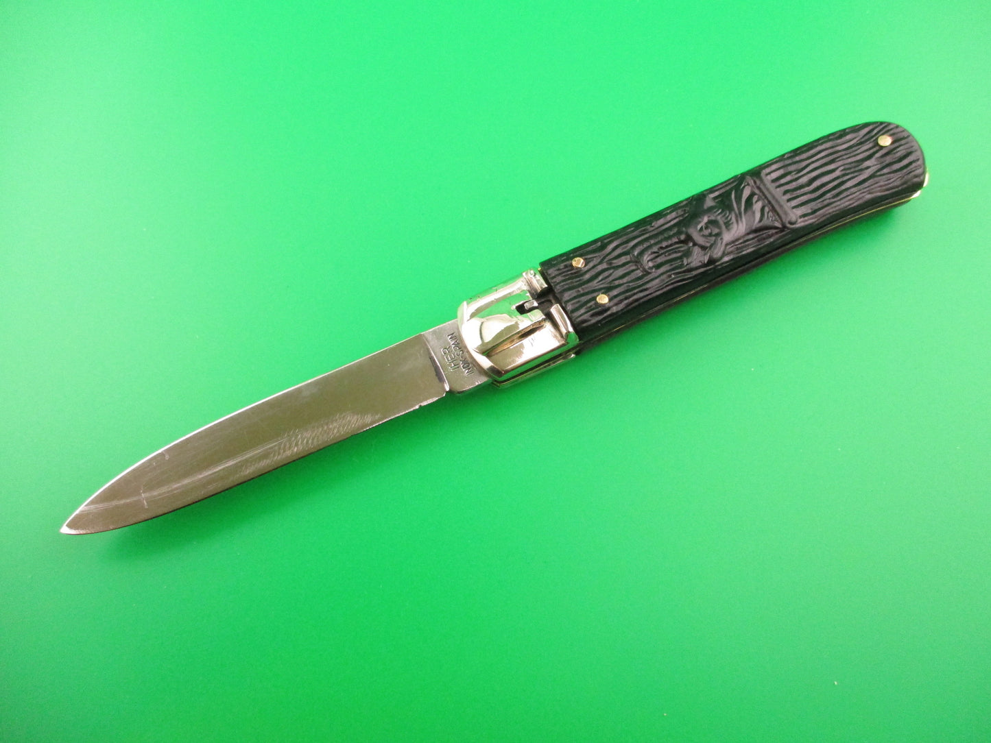 IHER INOX SPAIN 20cm Spanish Lever Chamois Antelope automatic knife