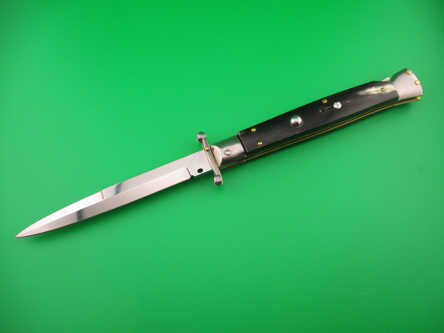 FRANK B ITALY 28cm Italian Swing Guard Brazilian horn automatic knife