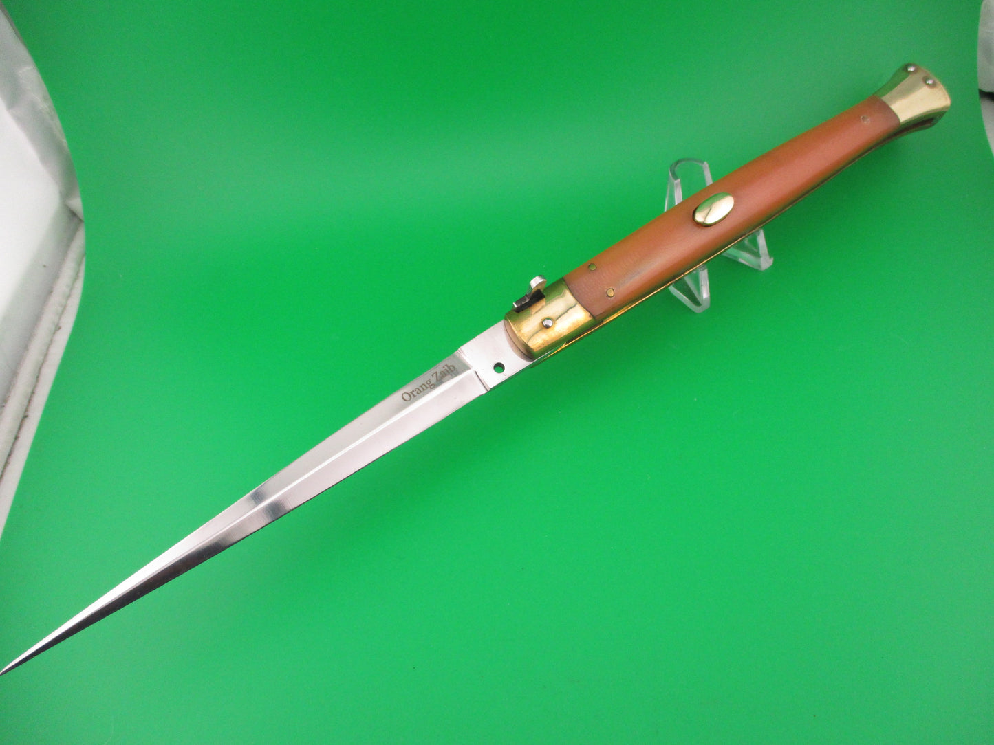 Custom Zaib 35cm Italian inspired Needle point Dagger picklock Wicked Stiletto switchblade knife