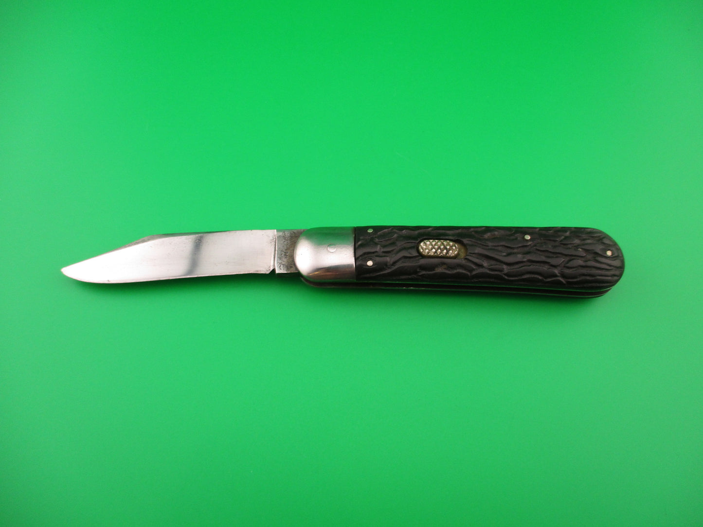 FLYLOCK #12000 Scout Clip blade Antique Automatic knife made in USA