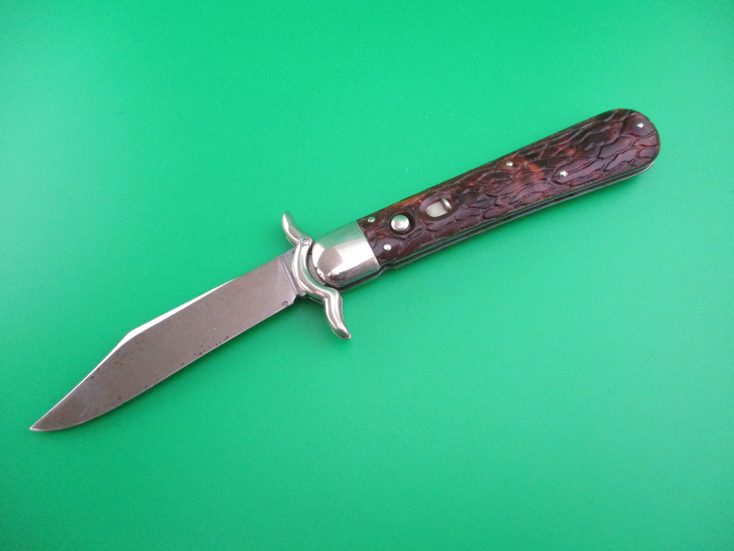 PRESTO Lazy W Folding Guard Hunter Wormgroove switchblade knife USA