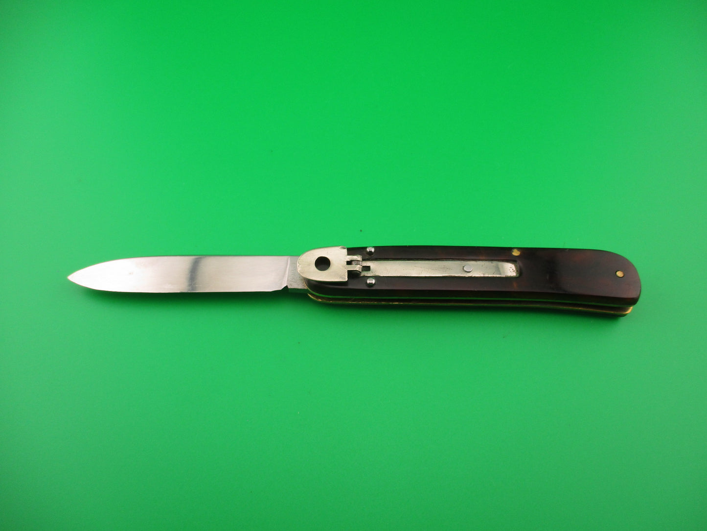 Bonsa SOLINGEN GERMANY 18cm German Lever Shadow Tortoise vintage automatic knife