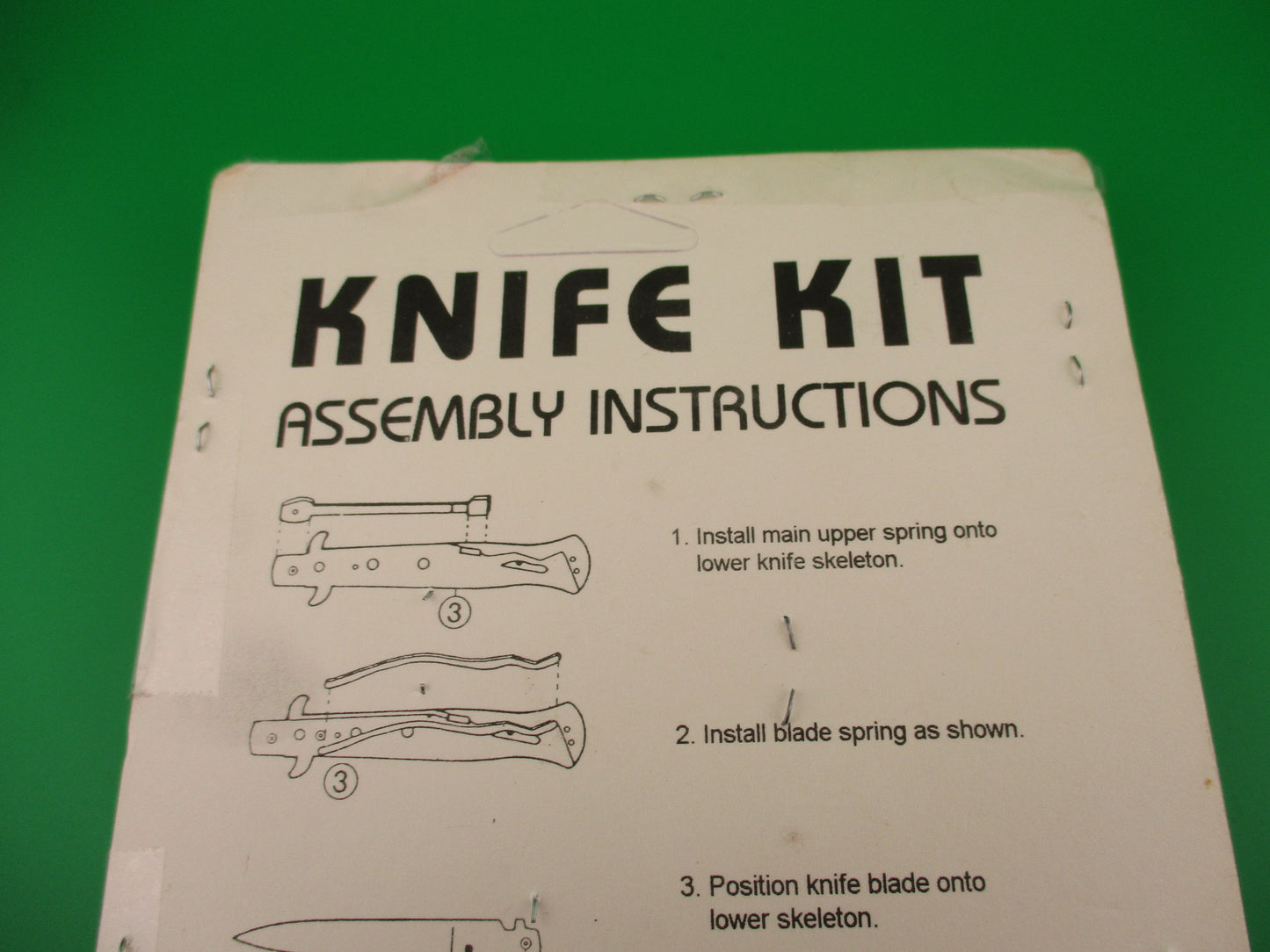 SWITCHBLADE KNIFE KIT Made in Italy 1980s Assemble your own 20cm Stiletto