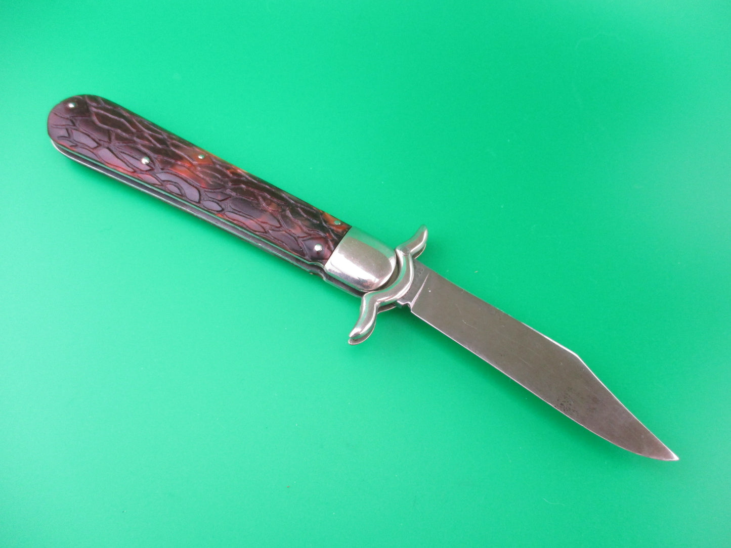 PRESTO Lazy W Folding Guard Hunter Wormgroove switchblade knife USA