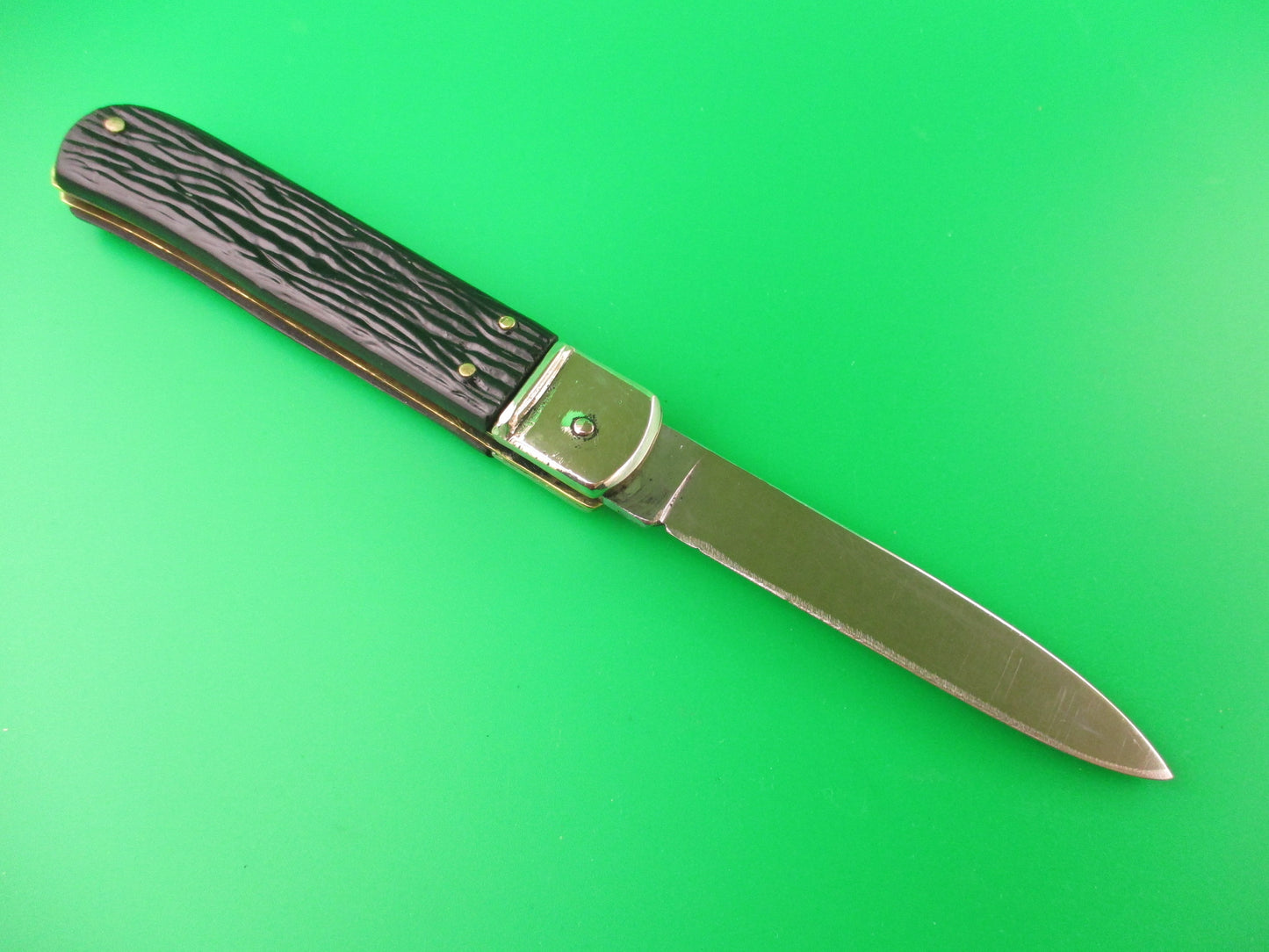 IHER INOX SPAIN 20cm Spanish Lever Chamois Antelope automatic knife
