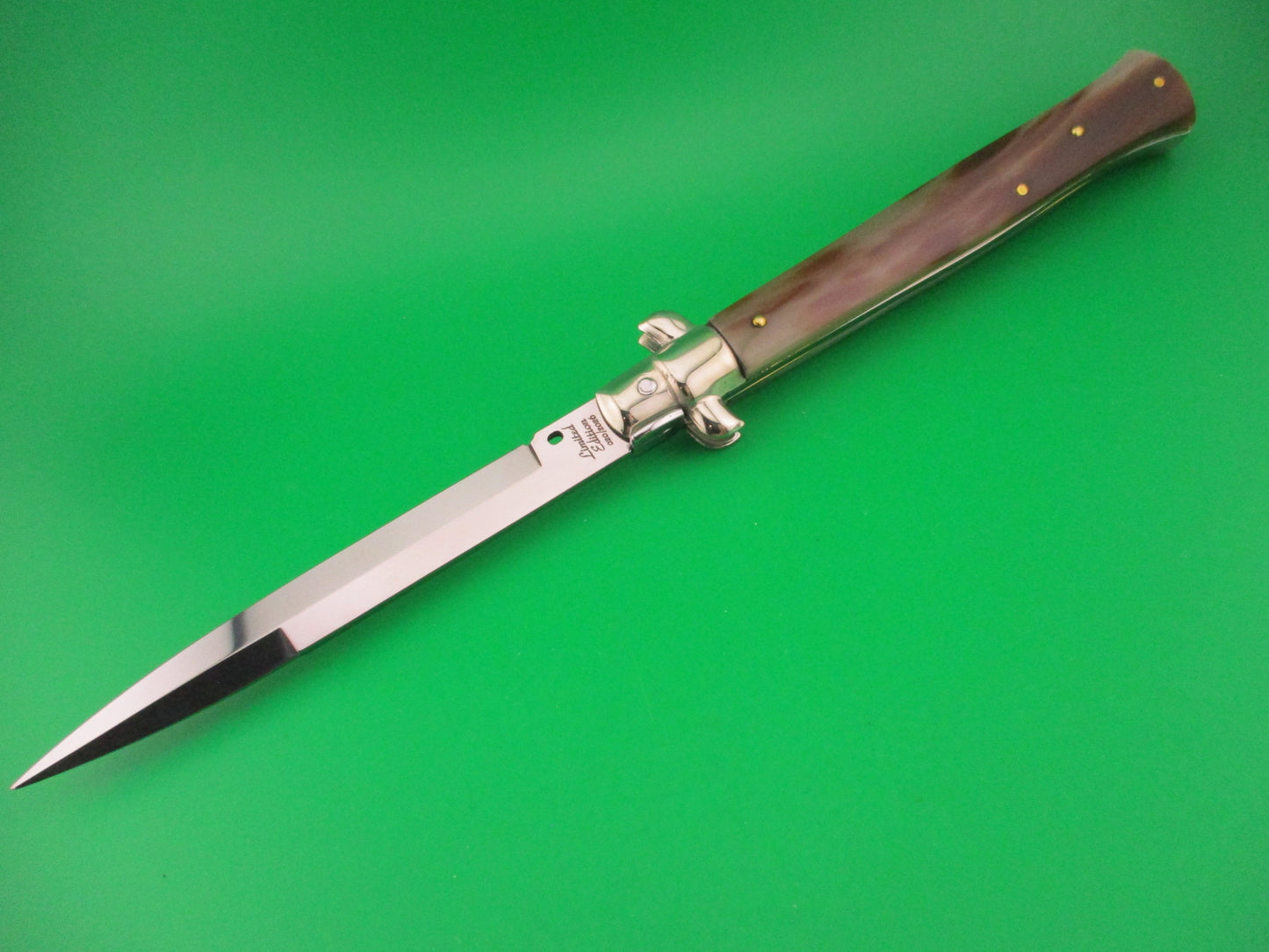 Frank B Italy 28cm Italian Fantail Swivel bolster Light horn automatic knife