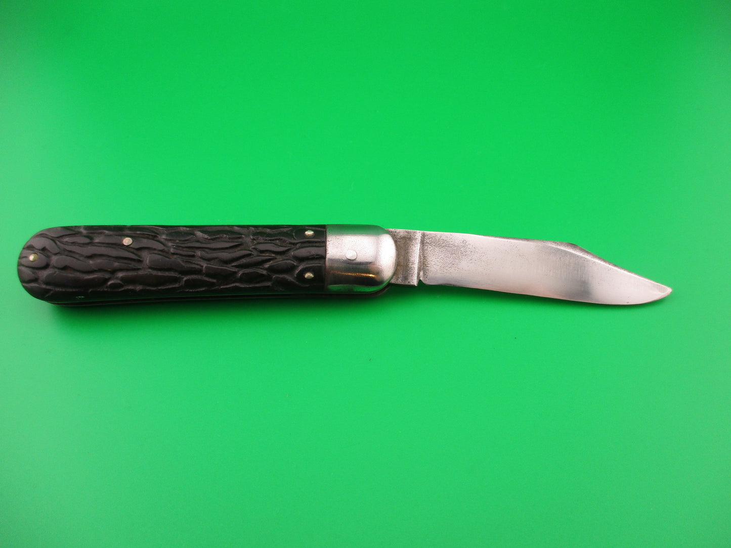 FLYLOCK #12000 Scout Clip blade Antique Automatic knife made in USA