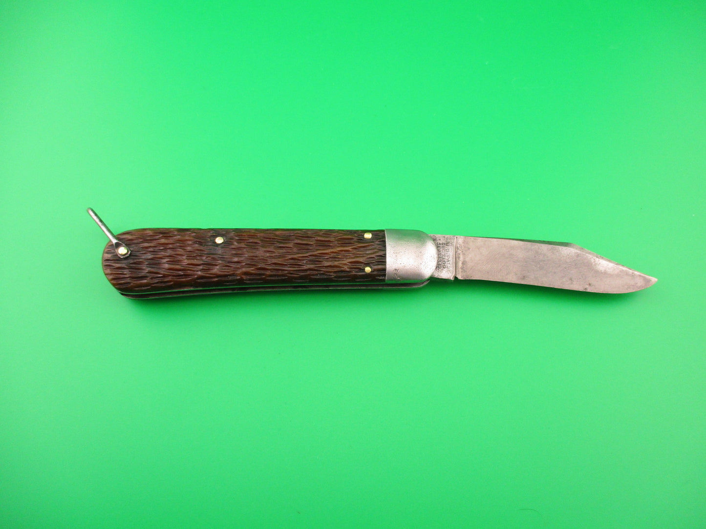 SCHRADE CUT CO M2 Bone WWII Paratrooper Military issue switchblade knife