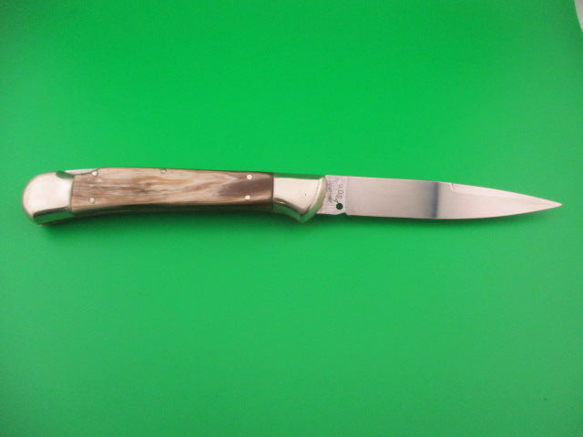 AROSA MANIAGO ITALY 24cm Italian DM Horn Lockback automatic knife