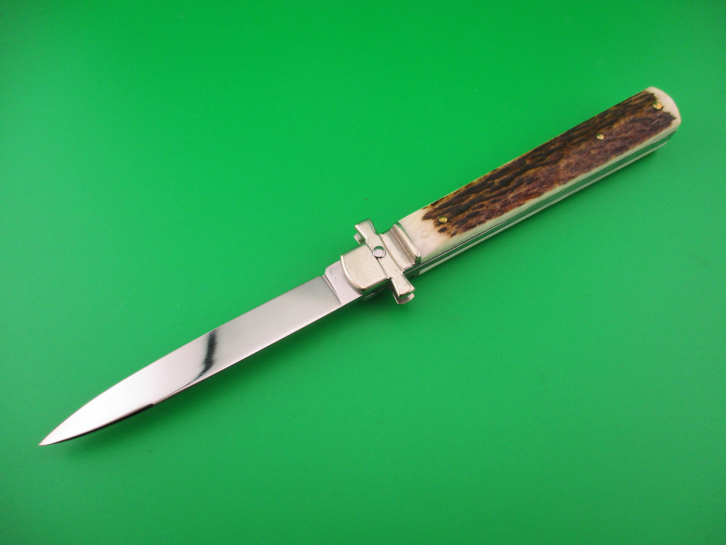 AGA CAMPOLIN Dominus 23cm Stag Lever automatic knife
