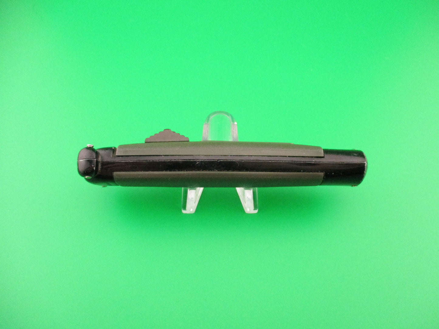 STAINLESS STEEL 20cm NATO MILITARY DA OTF green automatic knife black bolsters