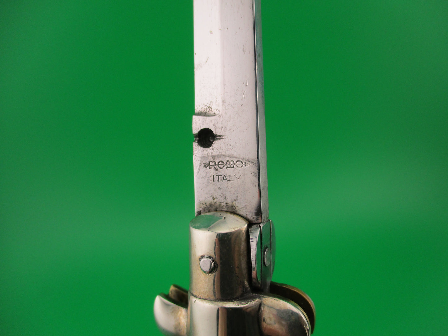 ROMO ITALY 23cm Italian Picklock 1950s vintage Bayonet Horn automatic knife