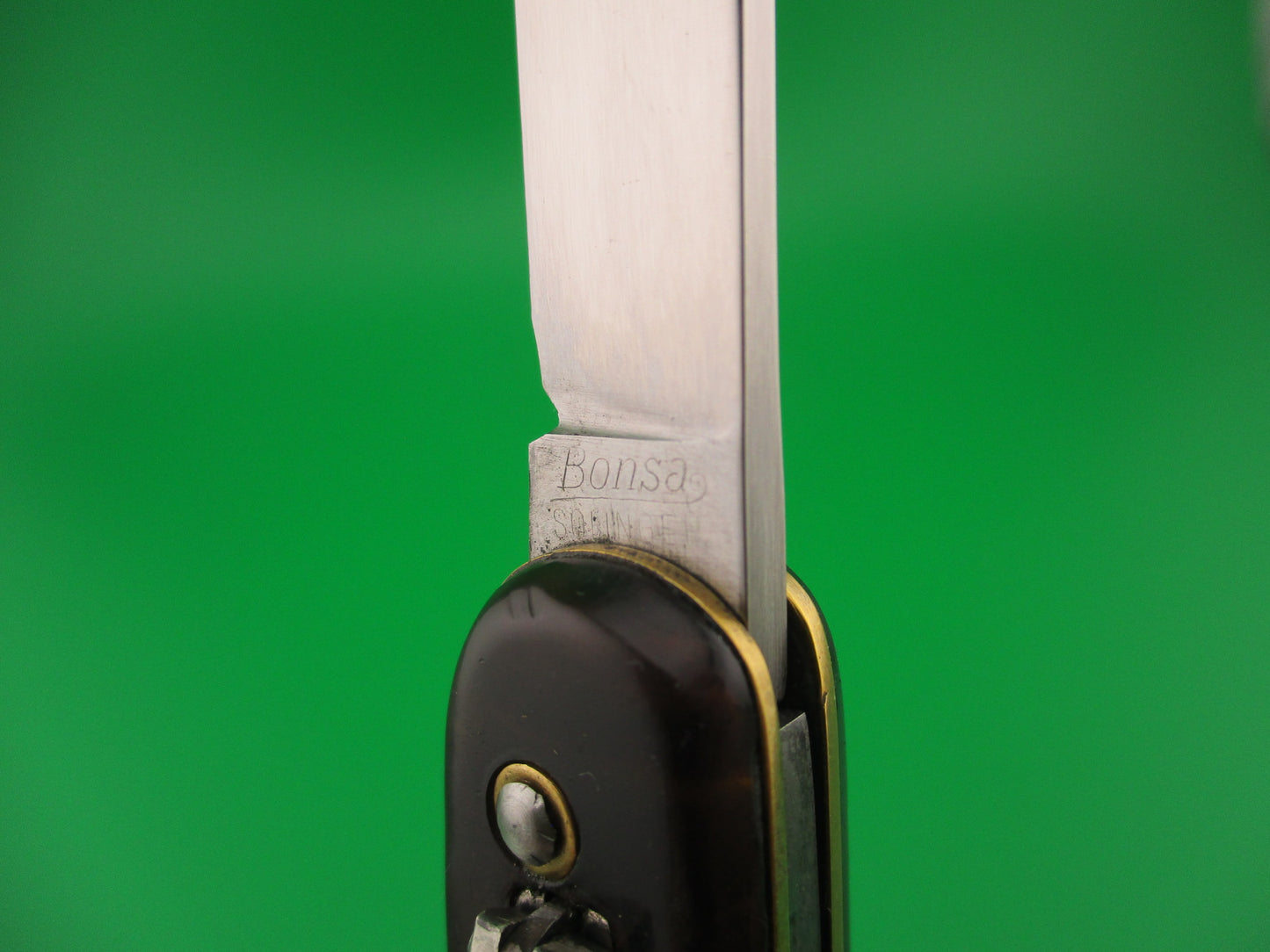 Bonsa SOLINGEN GERMANY 18cm German Lever Shadow Tortoise vintage automatic knife