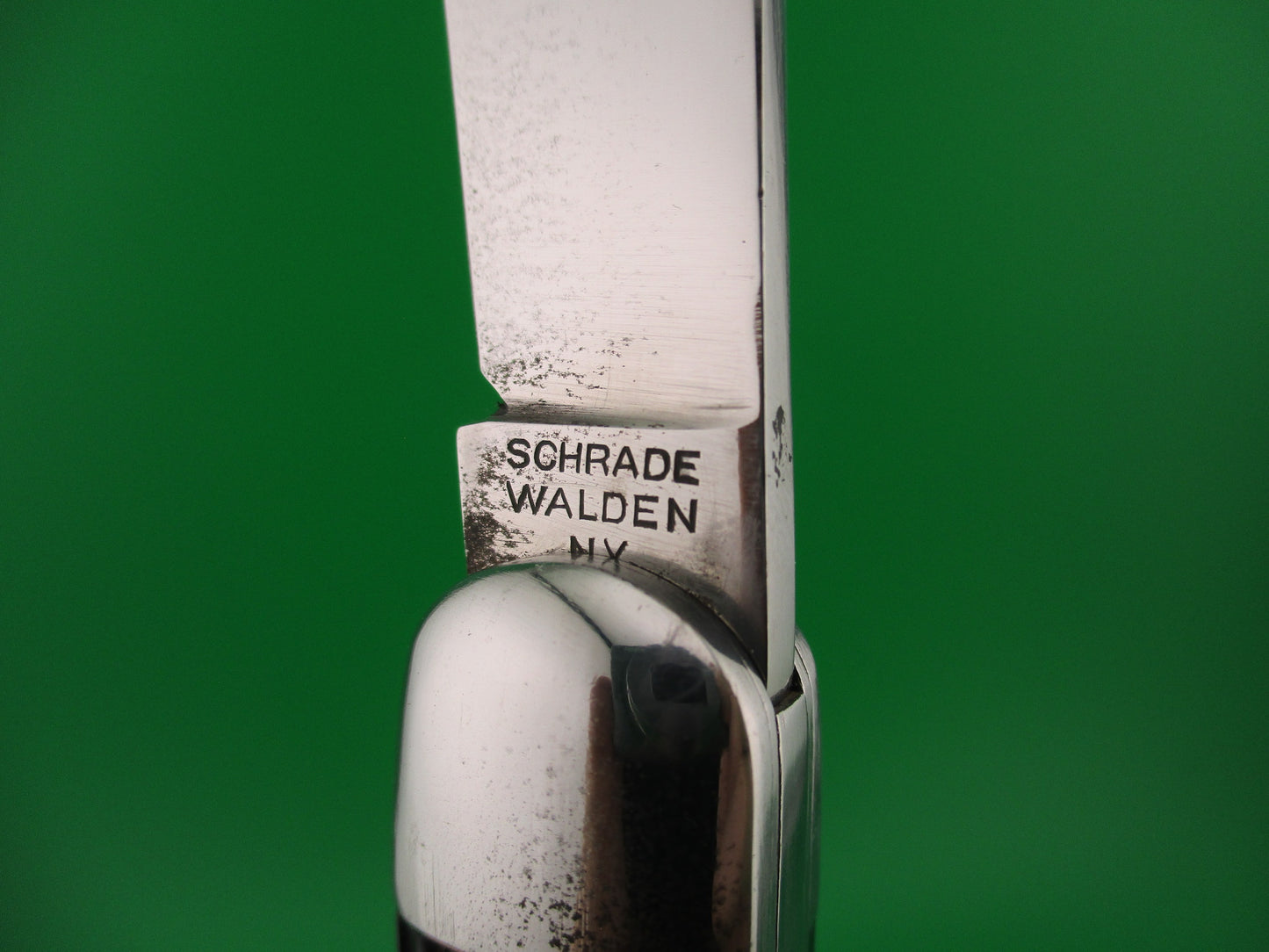 SCHRADE WALDEN NY #155 Scout Black Stagged vintage automatic knife