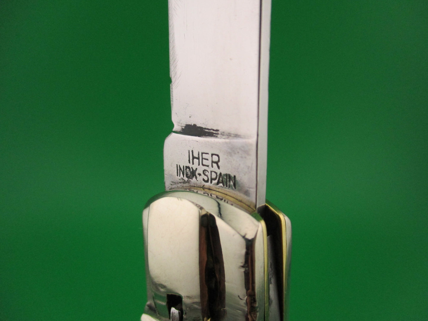 IHER INOX SPAIN 20cm Spanish Lever Chamois Antelope automatic knife