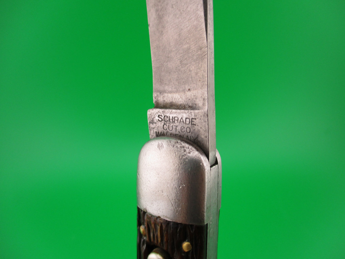 SCHRADE CUT CO M2 Bone WWII Paratrooper Military issue switchblade knife