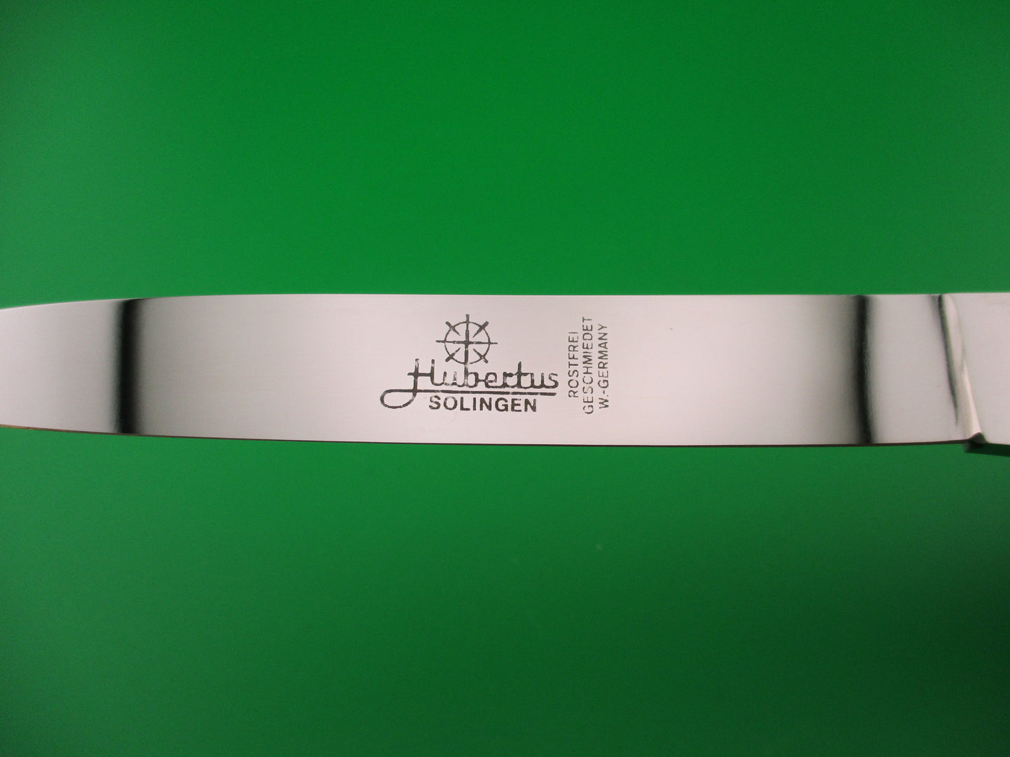 Hubertus 14cm West German Lever Large Horn Slimline 2 blade automatic knife