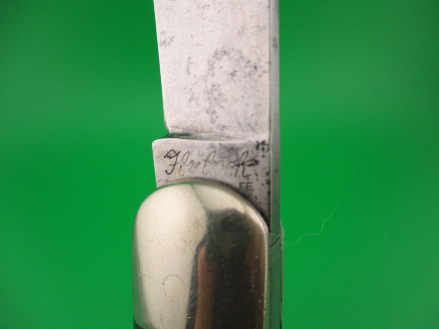 Flylock Scout Hawkbill Black Wormgroove switchblade knife etched blade