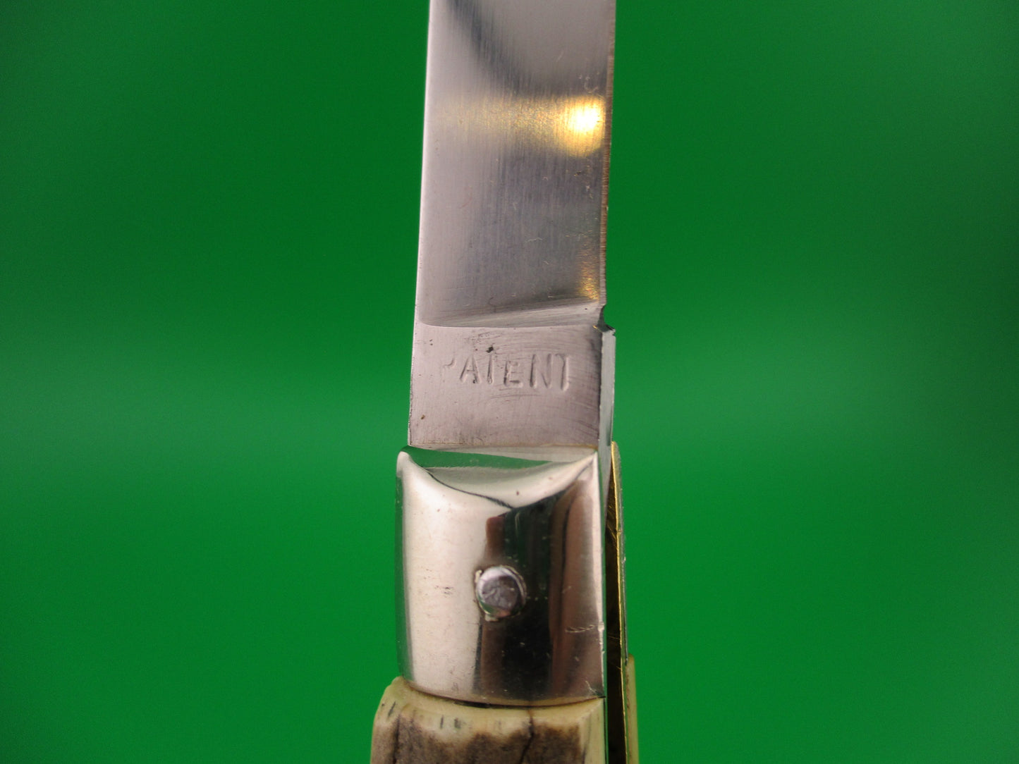 Rostfre 8 PATENT 18cm Italian Stag Lockback Rare Automatic knife NOS Belgium