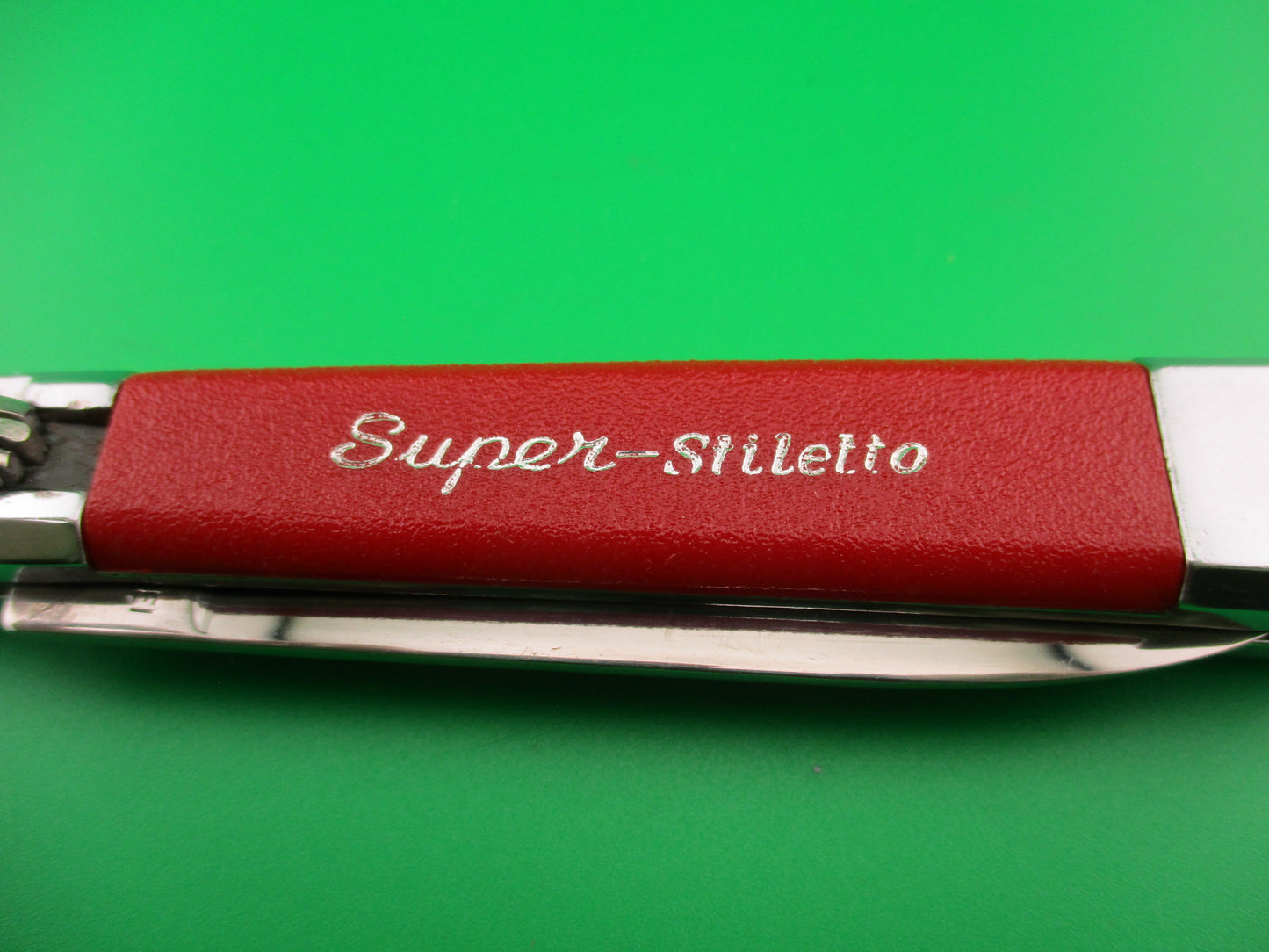 ROSTFREI Super-Stiletto 20cm Vintage Red Lever release automatic knife