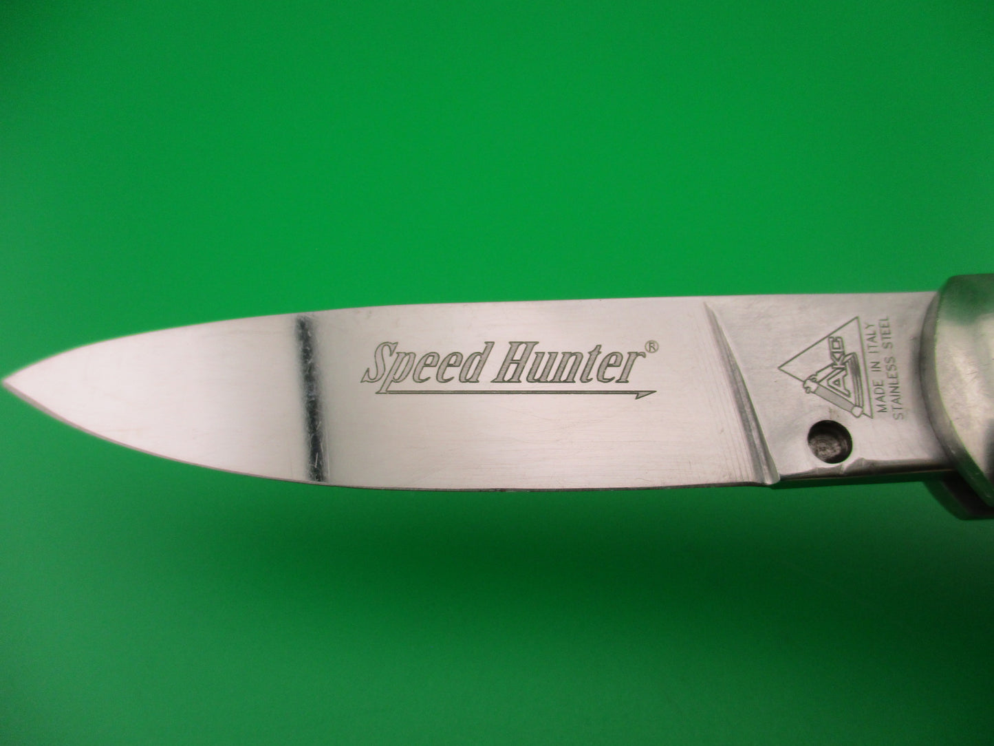 AKC MADE IN ITALY STAINLESS STEEL 18cm Italian Stag Speed Hunter automatic knife