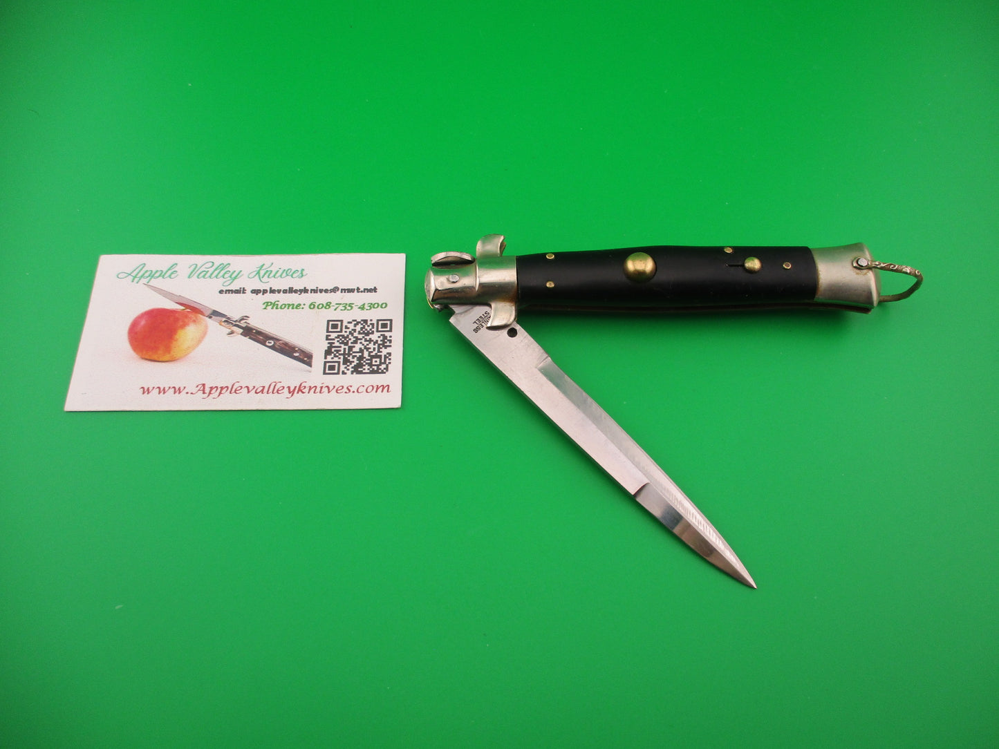 STAINLESS STEEL 23cm Japanese Picklock Vintage Black automatic knife