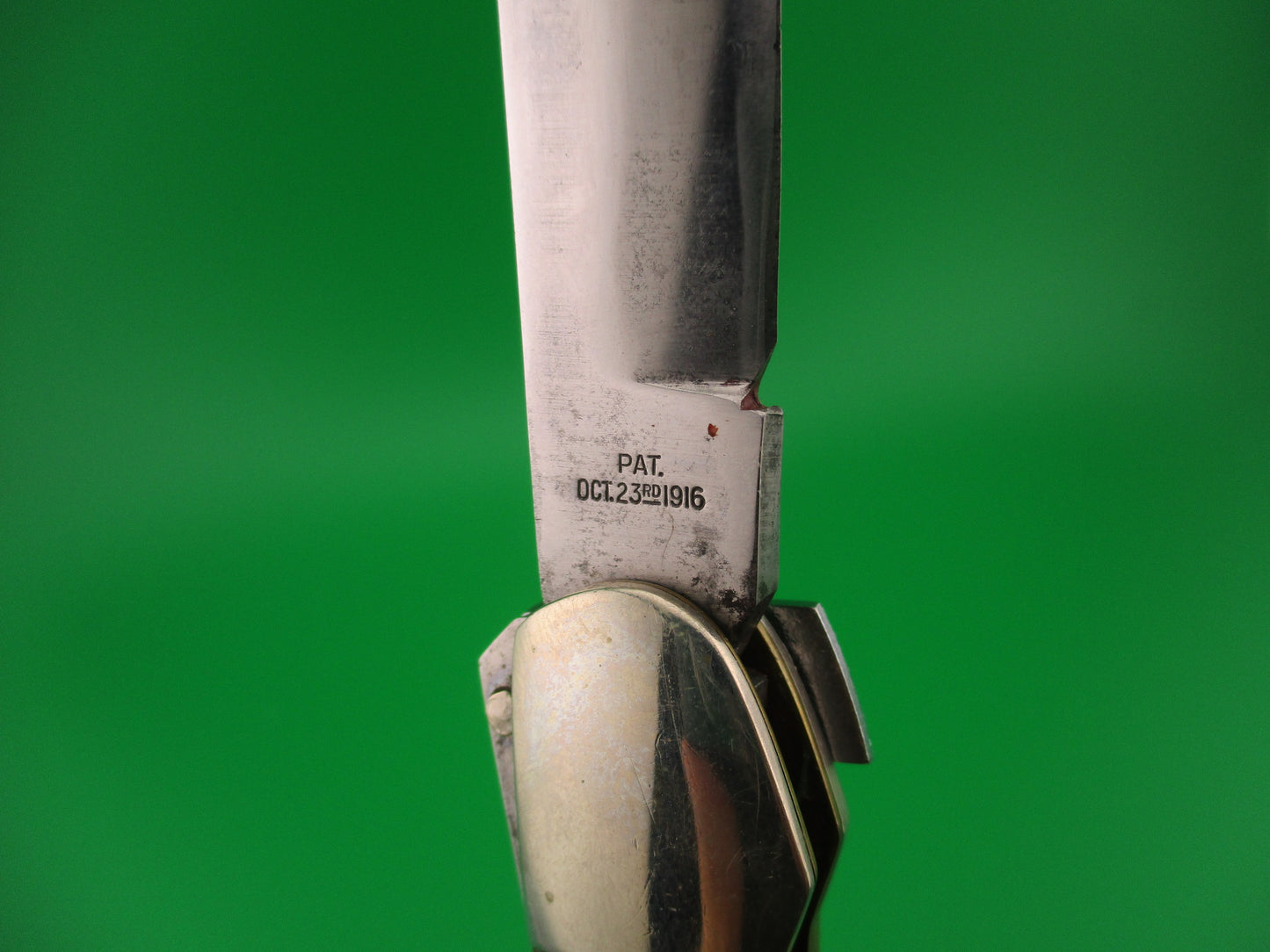 Aerial AC MFG Co Marinette, WIS Stag Lever K112 switchblade knife