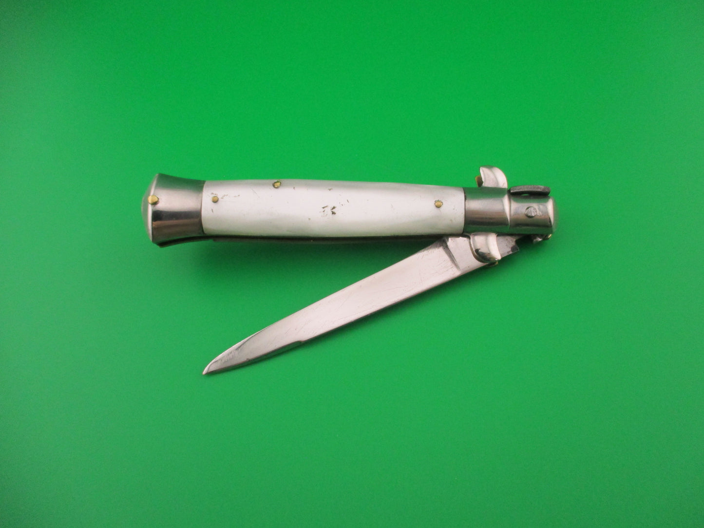 Rostfrei 7 20cm Italian Transitional Pearlex Stiletto vintage automatic knife