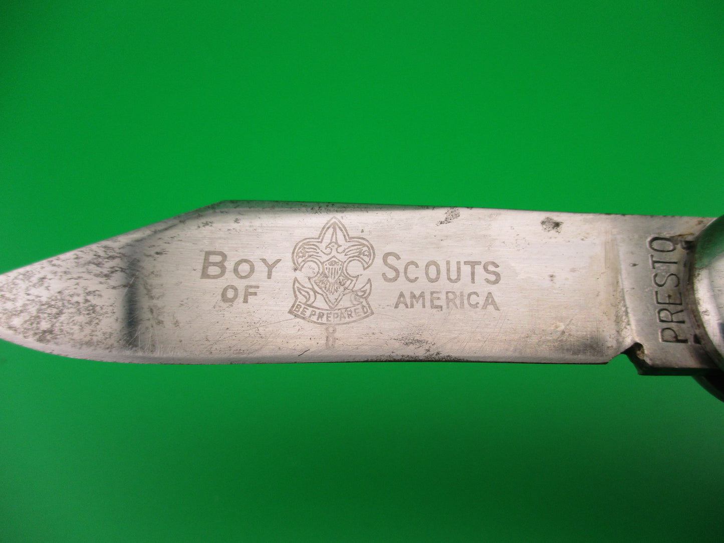 Vintage PRESTO BOY SCOUTS OF AMERICA automatic knife made 1940s