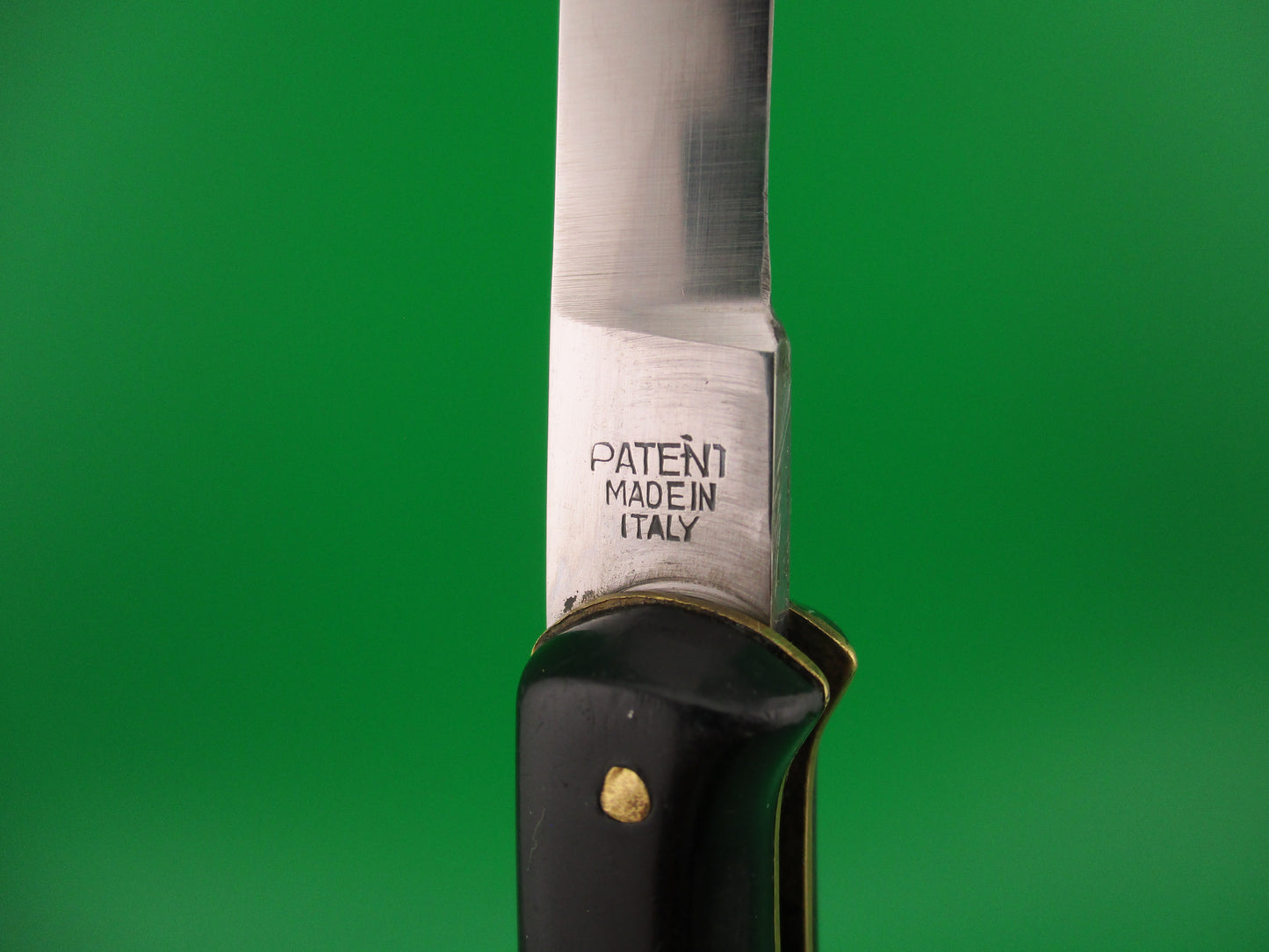 z Ackermannchen ROSTFREI 21cm Italian Rectangle button lockback automatic knife
