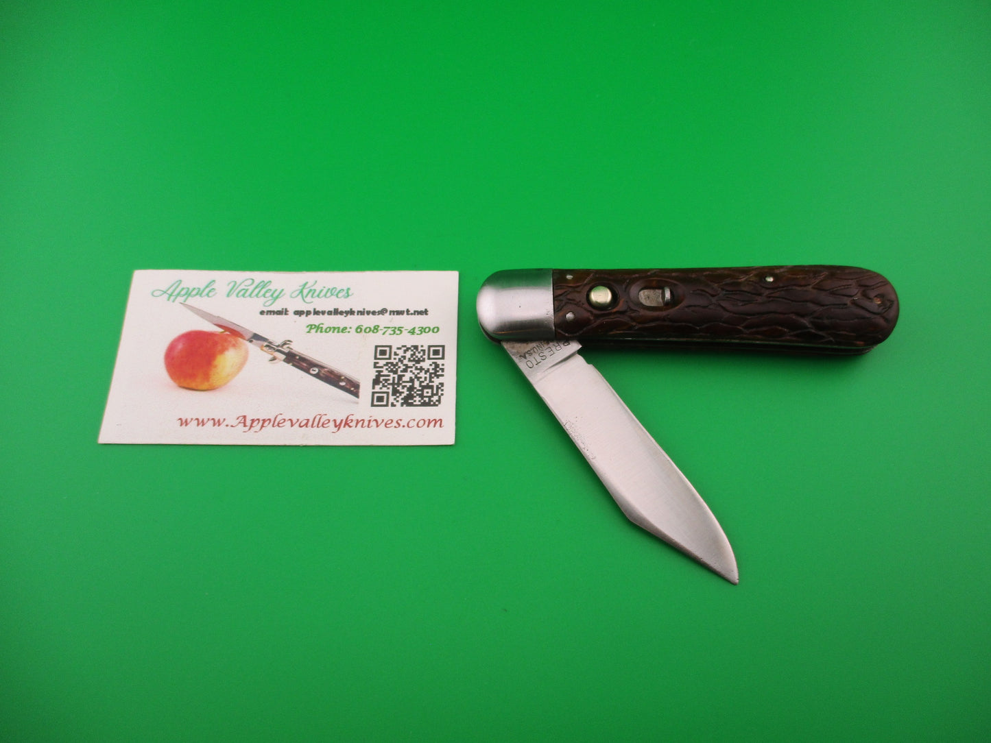 PRESTO Scout Brain Wormgroove model 1000 Vintage 1940s automatic knife