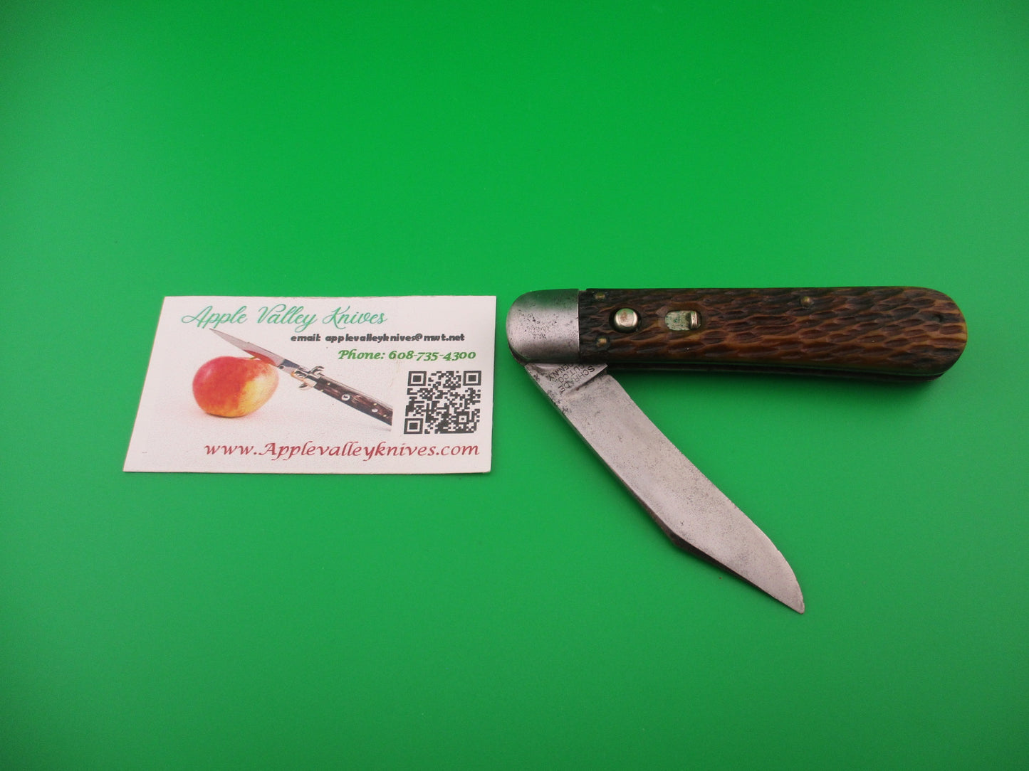 SCHRADE CUT CO 1553 3/4 Scout Jigged bone automatic knife