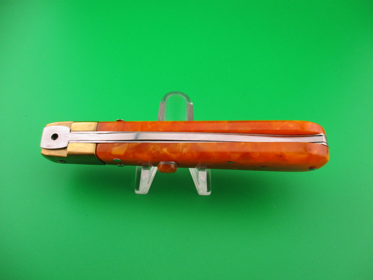Italy 22cm Italian Swivel bolster Customized "Orange Madness" automatic knife Slo Joe