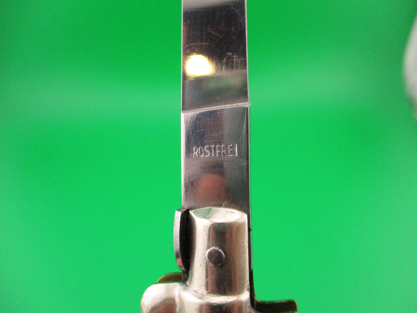 C JUL HERBERTZ IMPORT 18cm Italian Transitional Pearlex Stiletto switchblade NOS Red Dot