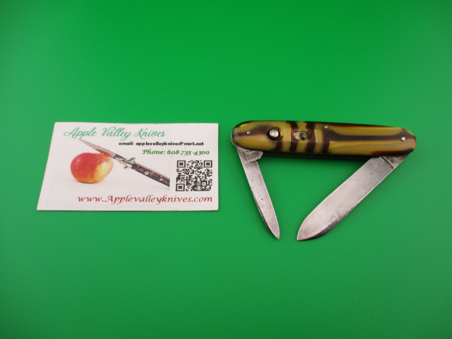 SCHRADE CUT CO Large 3 3/4" double Spear Butter & Molasses automatic knife