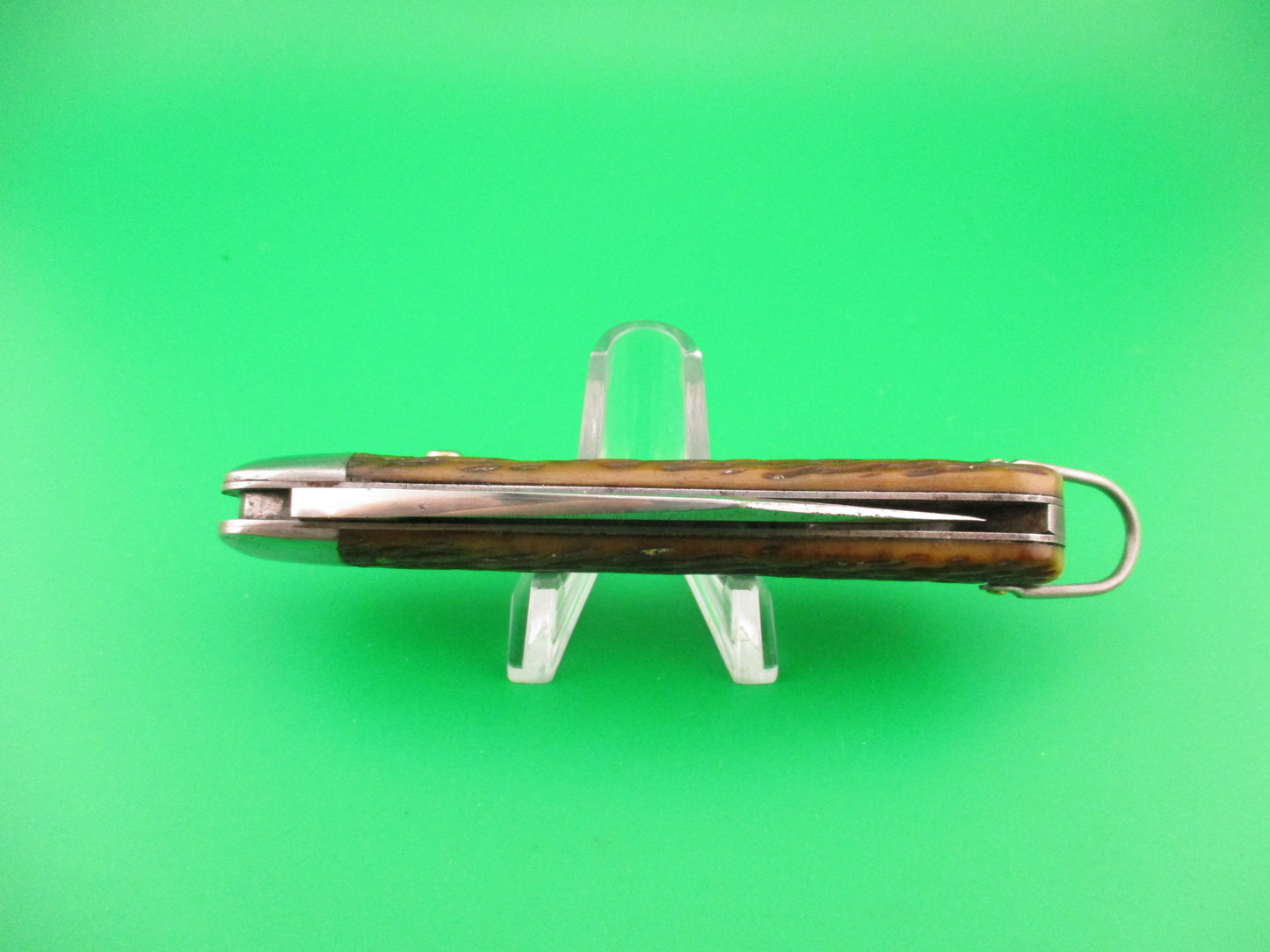 SCHRADE CUT CO M2 Bone WWII Paratrooper Military issue switchblade knife
