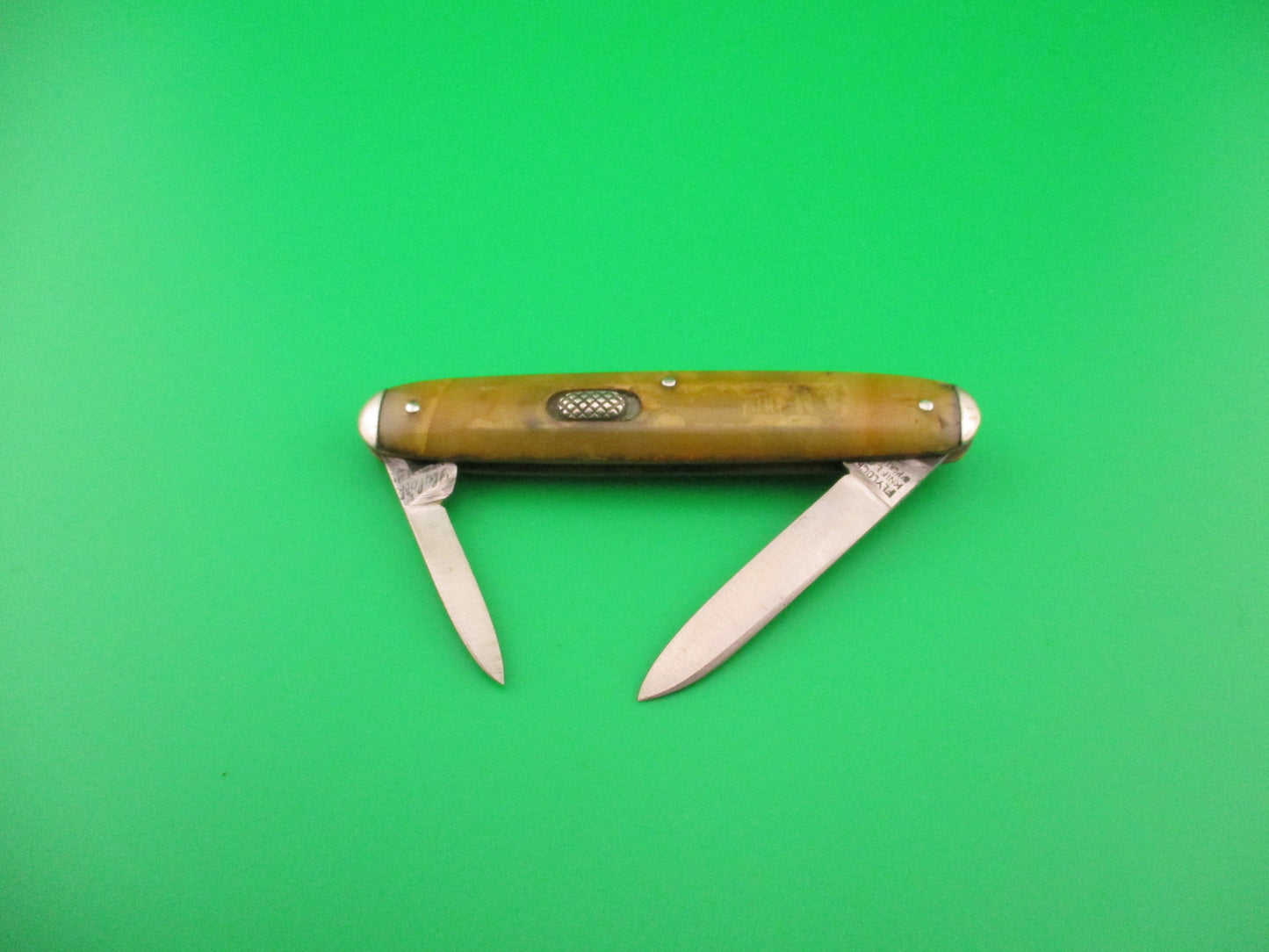 Flylock Hickey Pipe & Supply Co double vintage 1920s Automatic knife w tip bolsters