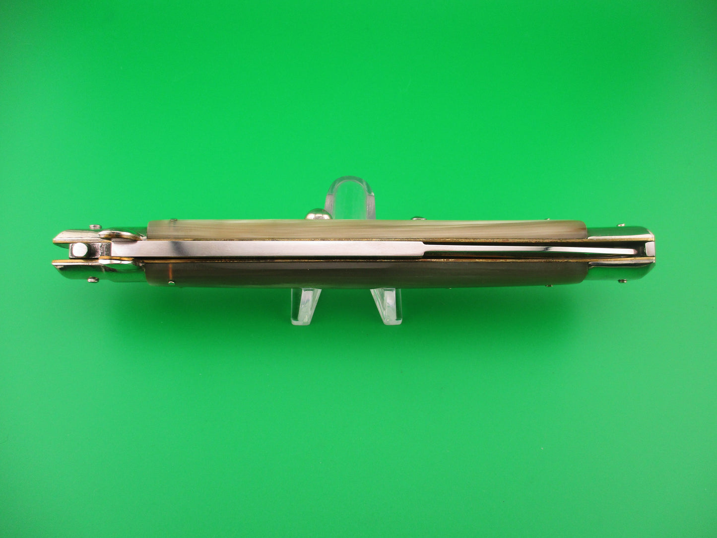 z AGA CAMPOLIN 33cm Picklock Stiletto Honey horn NOS automatic knife