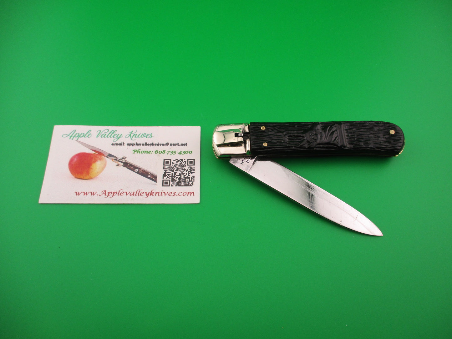 IHER INOX SPAIN 20cm Spanish Lever Chamois Antelope automatic knife