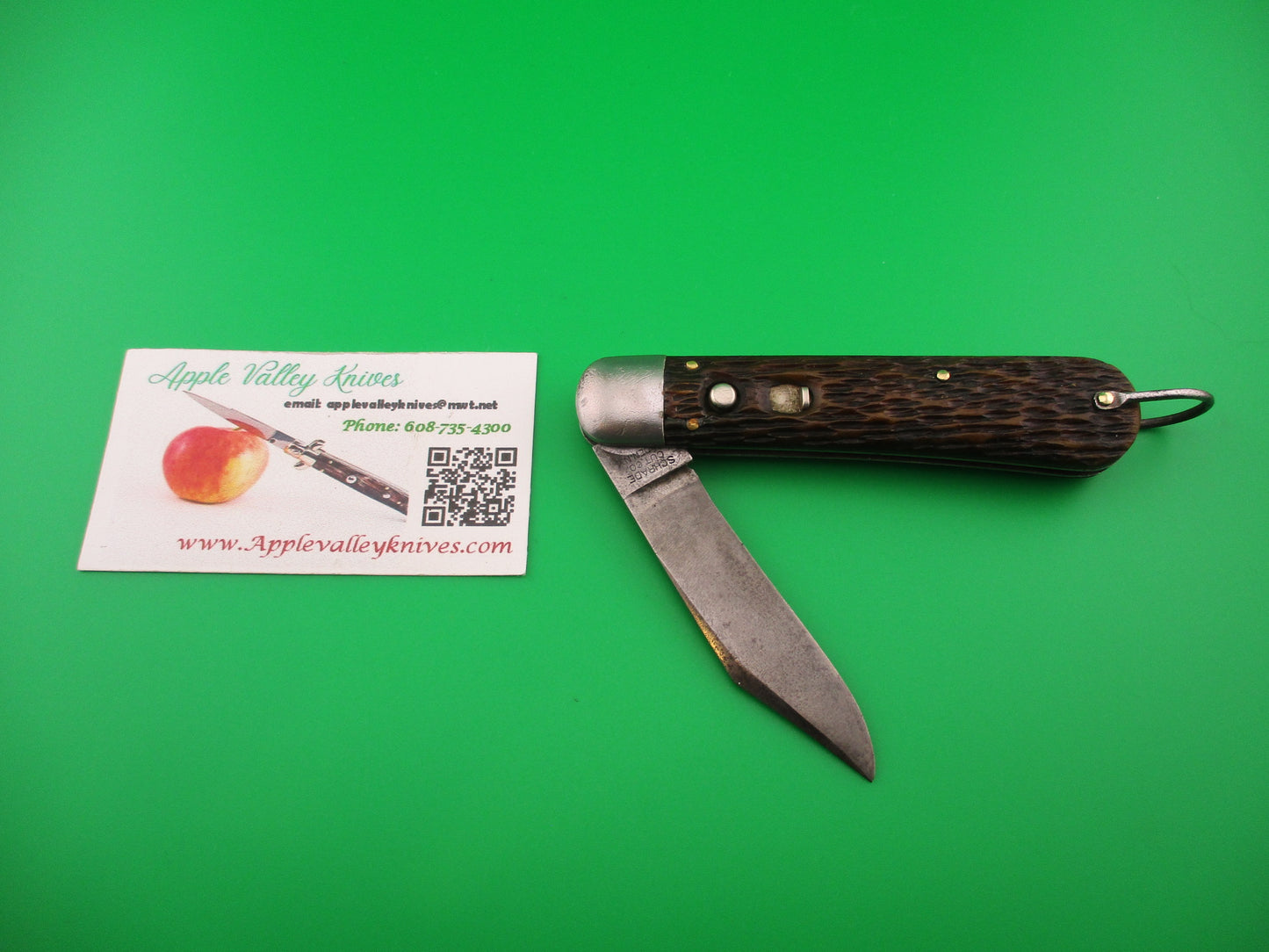 SCHRADE CUT CO M2 Bone WWII Paratrooper Military issue switchblade knife