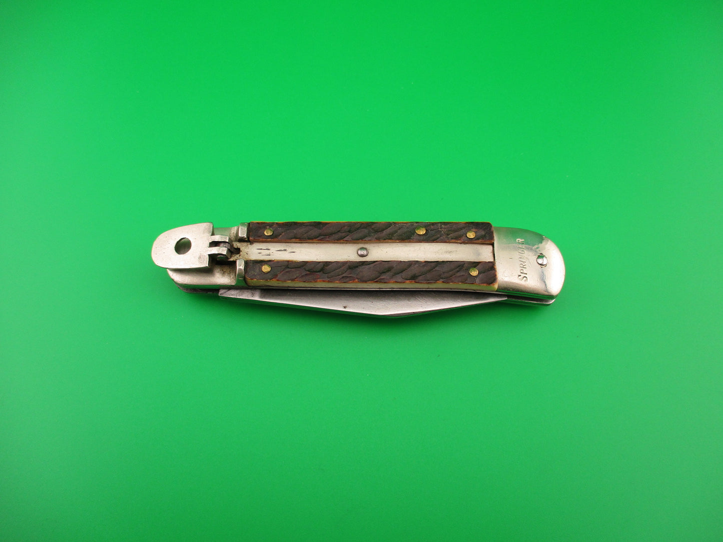 SOLINGEN CUTLERY B SVOBODA GERMANY 10cm German Lever SPRINGER automatic knife