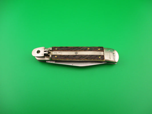 SOLINGEN CUTLERY B SVOBODA GERMANY 10cm German Lever SPRINGER automatic knife
