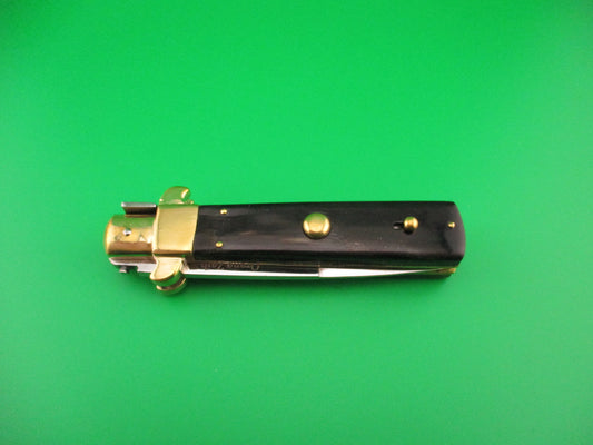 Custom Frosolone Style Horn 21cm Picklock Automatic knife by Orang Zaib