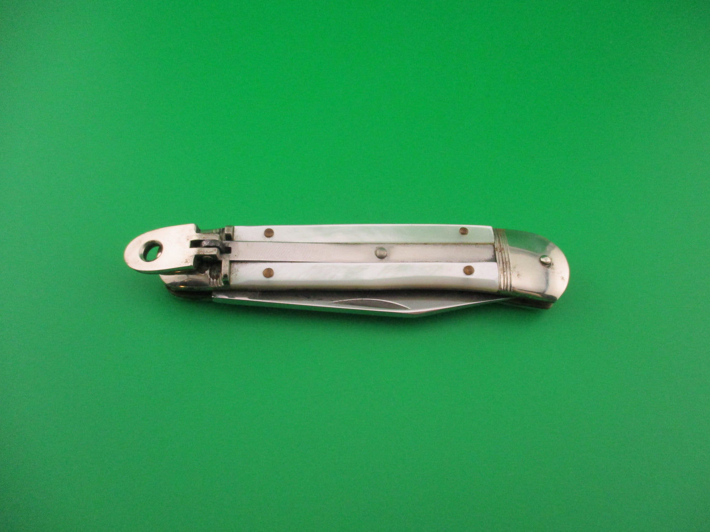 Hubertus SOLINGEN 10cm German Lever Pearl automatic knife