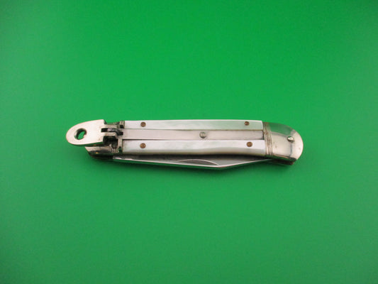 Hubertus SOLINGEN 10cm German Lever Pearl automatic knife