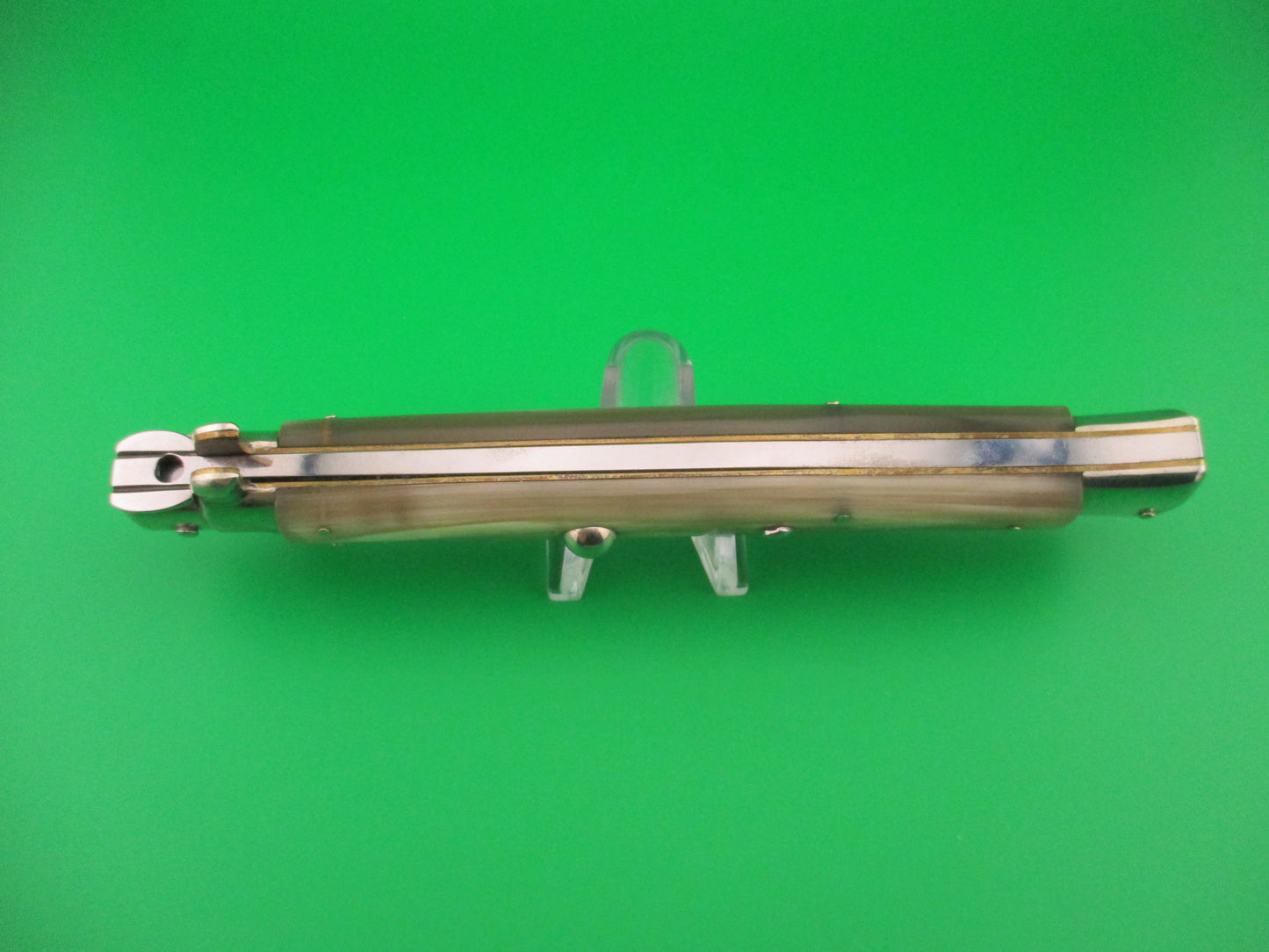 z AGA CAMPOLIN 33cm Picklock Stiletto Honey horn NOS automatic knife